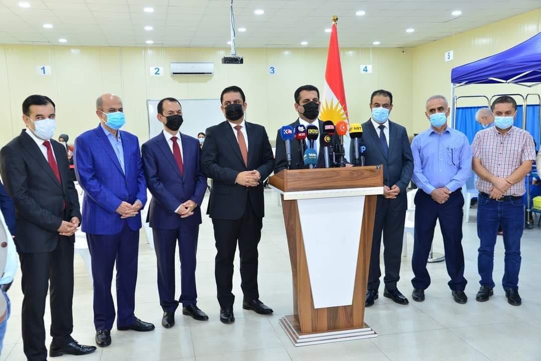 افتتاح مركز صحي في اربيل لتطعيم منتسبي وزارة التربية والتعليم